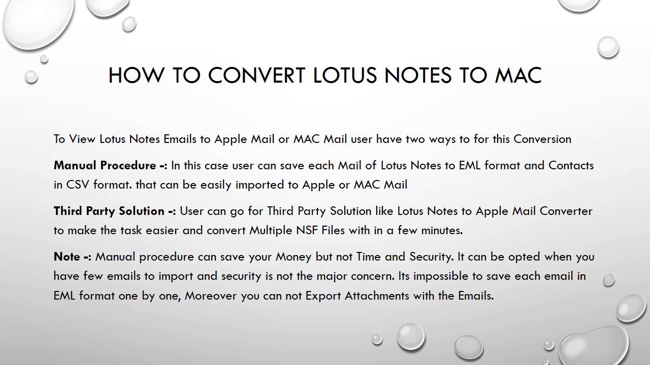 Lotus Notes For Mac
